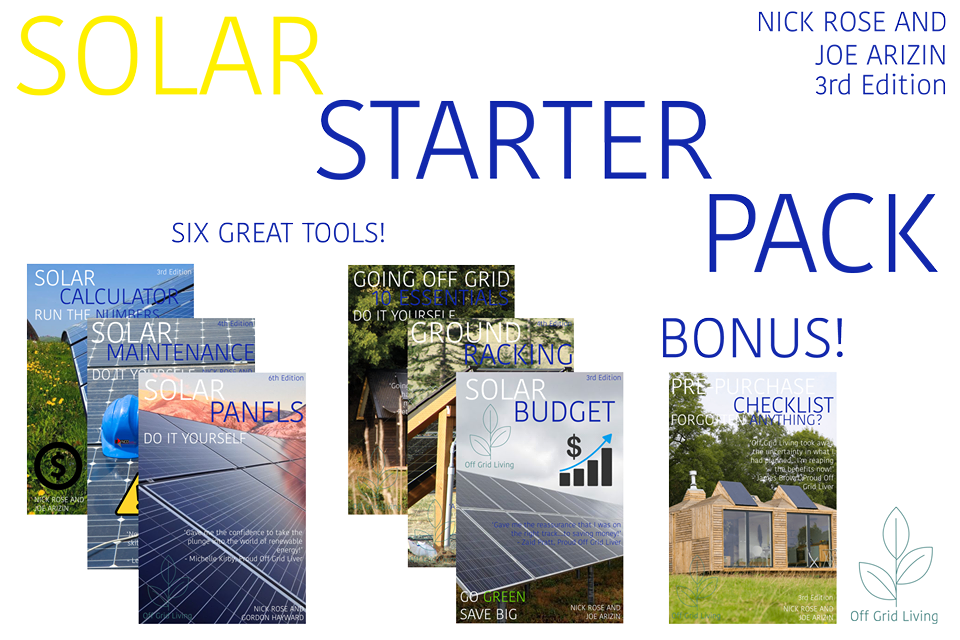OFF GRID LIVING - SOLAR POWER PREMIUM PACK - Off Grid Living for Beginners