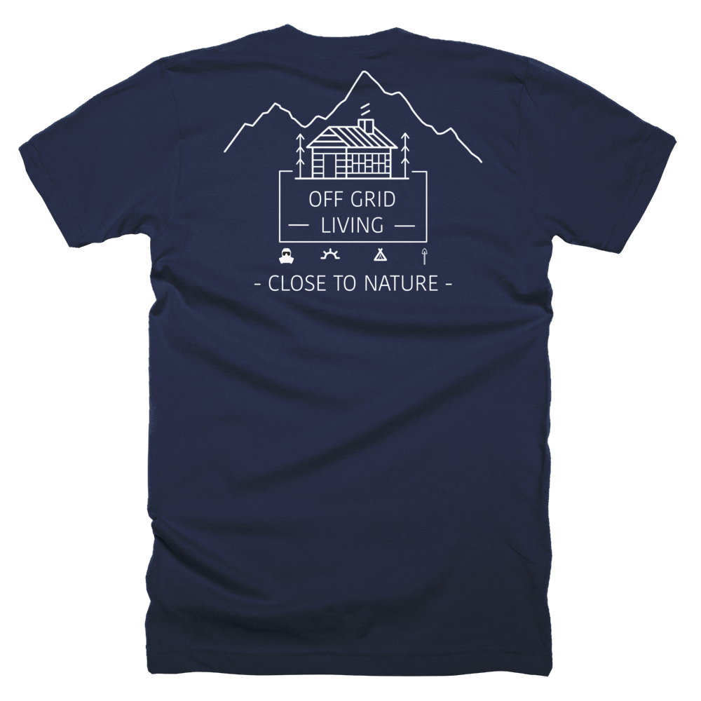 Off Grid Living T-Shirt Large Logo - Off Grid Living for Beginners