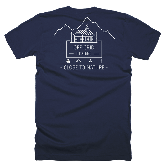 Off Grid Living T-Shirt Large Logo - Off Grid Living for Beginners