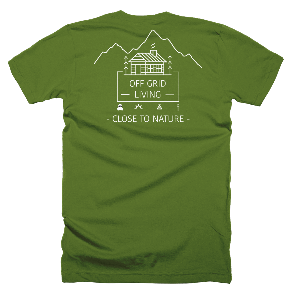 Off Grid Living T-Shirt Large Logo - Off Grid Living for Beginners